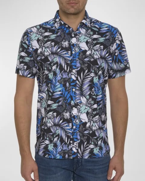 Мужская рубашка Farrel с коротким рукавом Robert Graham