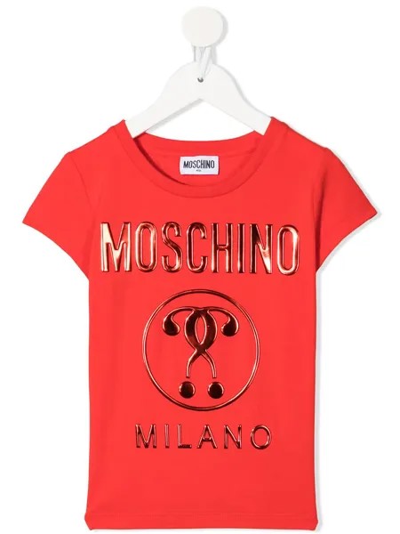 Moschino Kids футболка с короткими рукавами и логотипом