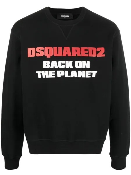 Dsquared2 толстовка Back On The Planet, черный