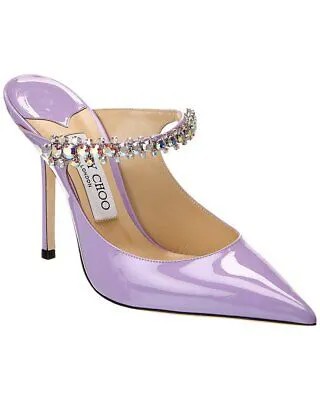 Женские патентованные туфли Jimmy Choo Bing 100, фиолетовые 39,5