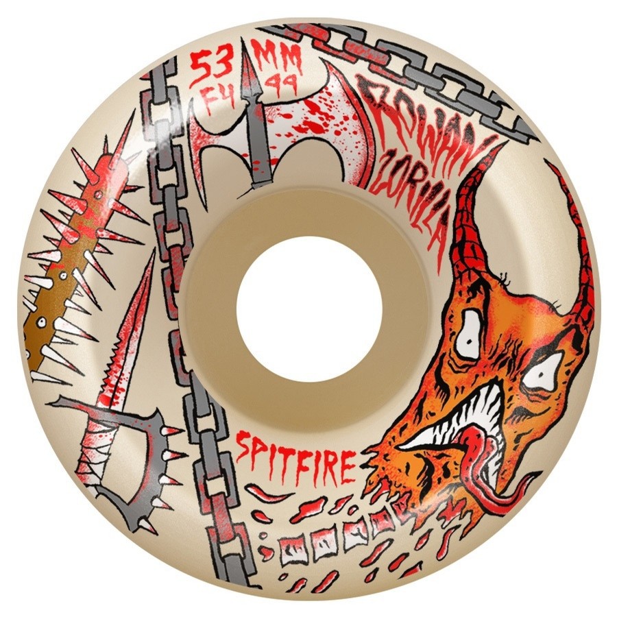 Колеса для скейтборда SPITFIRE F4 99 Rowan Neckface Assorted 53mm 99A 2020