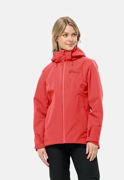 Дождевик/водоотталкивающая куртка FERNBLICK Jack Wolfskin, цвет vibrant red