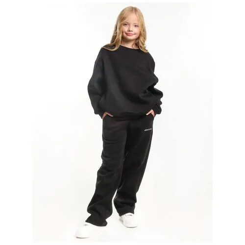 Спортивный костюм для девочек Mini Maxi, модель 7318, цвет черный, размер 128