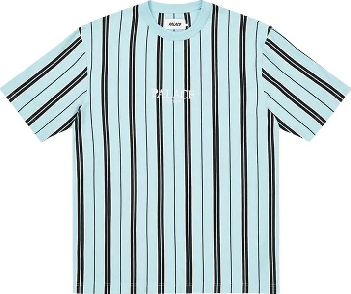 Футболка Palace Vertical Stripe T-Shirt 'Light Blue', синий