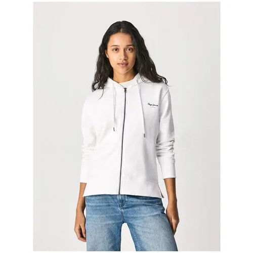 Олимпийка Pepe Jeans, силуэт прямой, средней длины, трикотажная, размер S, серый