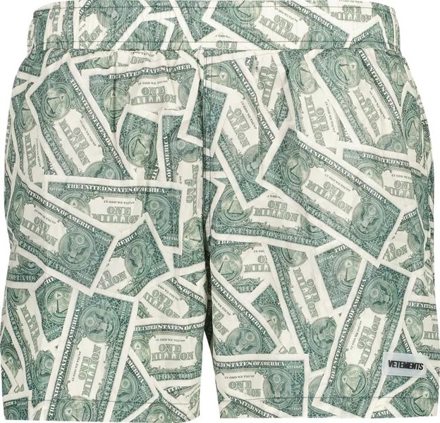Шорты Vetements Million Dollar Swim Shorts 'Green', зеленый