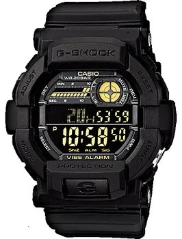 Японские наручные  мужские часы Casio GD-350-1B. Коллекция G-Shock