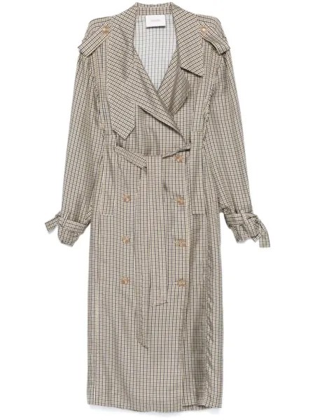 Dorothee Schumacher платье миди Checked Coolness, нейтральный цвет