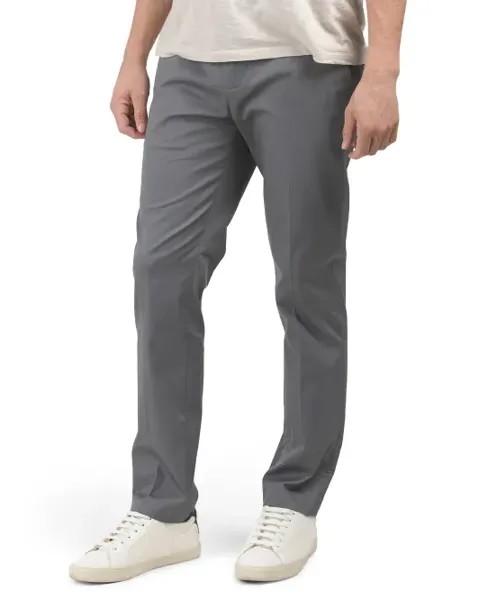 Узкие брюки из смесового хлопка Perry Ellis Portfolio, цвет Smoked Pearl