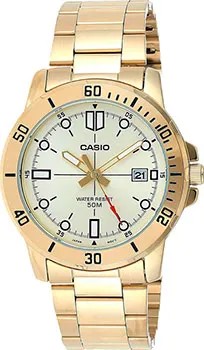 Японские наручные  мужские часы Casio MTP-VD01G-9E. Коллекция Analog