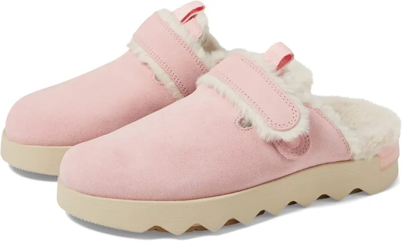 Сабо Viibe Clog Suede Cozy SOREL, цвет Vintage Pink/Natural