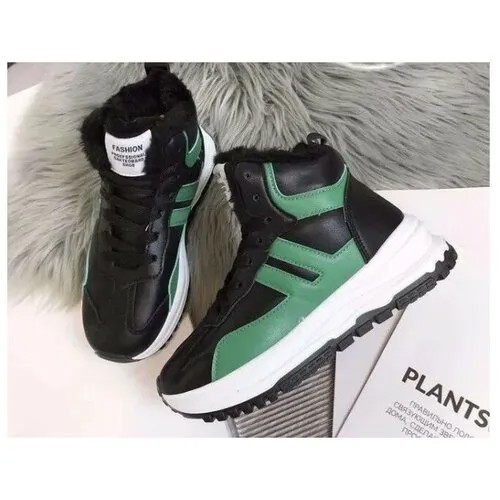 Ботинки Noname, размер 37.5, зеленый