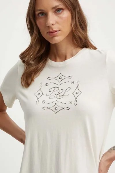 Футболка Lauren Ralph Lauren, бежевый