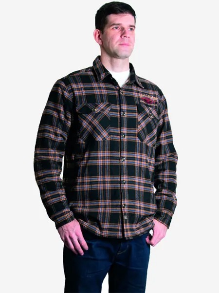 Рубашка мужская Alaskan утепленная с меховой подкладкой, Коричневый