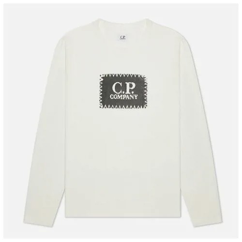Мужской лонгслив C.P. Company Jersey Label белый , Размер XXL