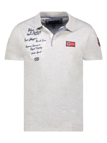 Футболка поло Geographical Norway, серый