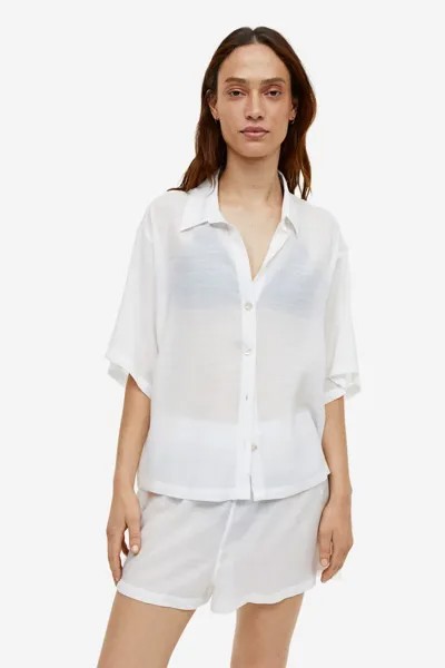 Пляжная блузка из крепа H&M