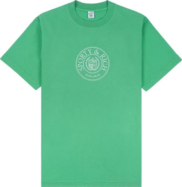 Футболка Sporty & Rich Connecticut Crest  'Verde', зеленый