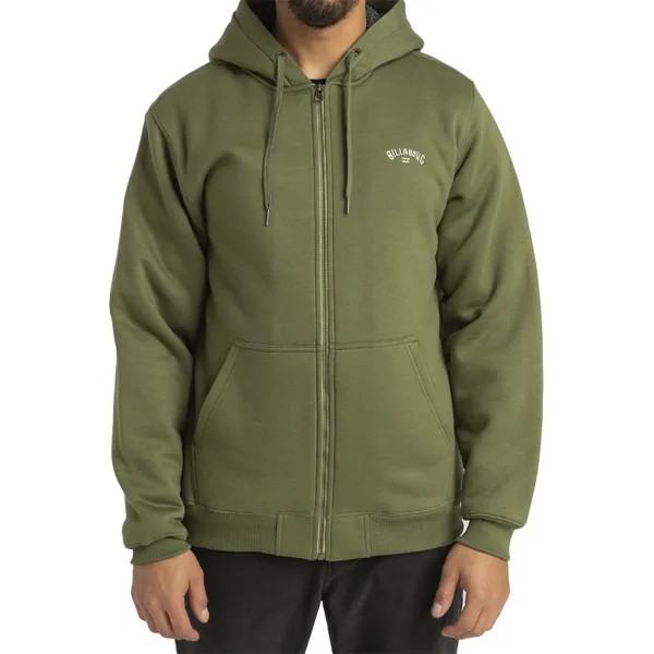 Толстовка Billabong Arch Sherpa Full Zip, зеленый