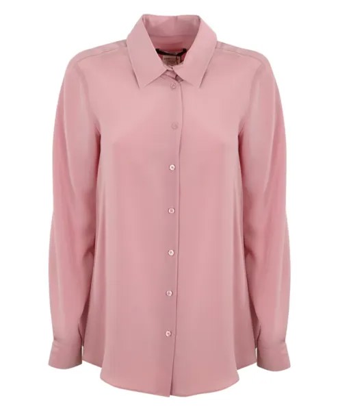 Шелковая блузка из крепдешина Max Mara Weekend, розовый