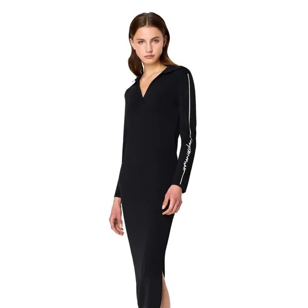 Платье миди Armani Exchange 6RYA1D-YMH6Z Long Sleeve, черный