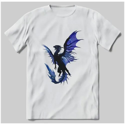 Футболка с принтом Blue Dragon