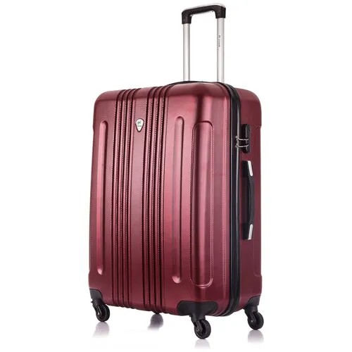 Умный чемодан L'case 4175, 104 л, размер L, бордовый, красный