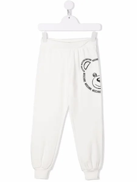 Moschino Kids спортивные брюки с принтом Teddy Bear