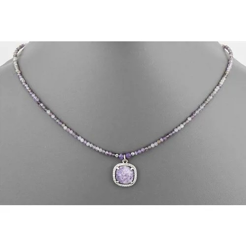 Бусы Minera, аметист, длина 42 см