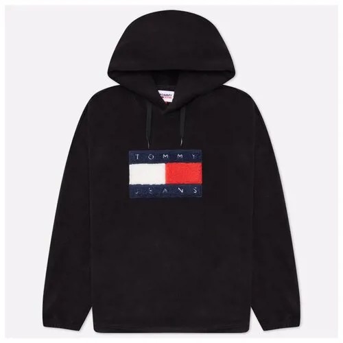 Мужская толстовка Tommy Jeans ABO Polar Fleece Hoodie чёрный , Размер M