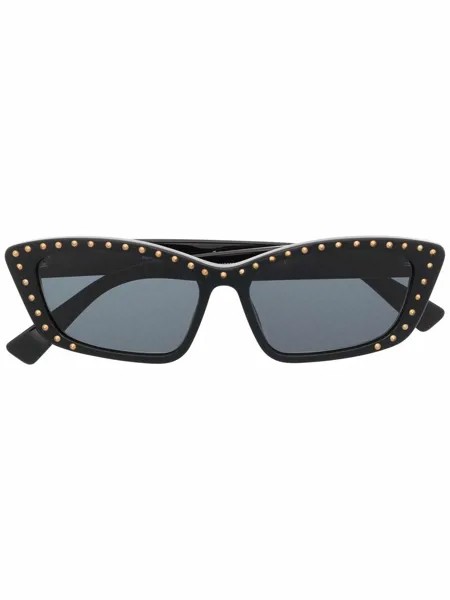 Moschino Eyewear солнцезащитные очки в оправе 'кошачий глаз' с заклепками