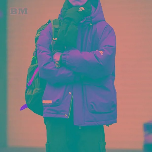 Зимняя уличная Высококачественная горная пуховая куртка, Мужская одежда, Японская уличная одежда, модная куртка-пуховик, пальто в стиле Хар...