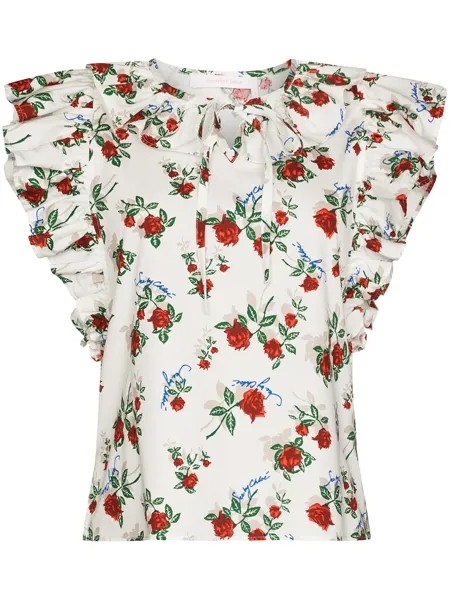 See by Chloé блузка с цветочным принтом