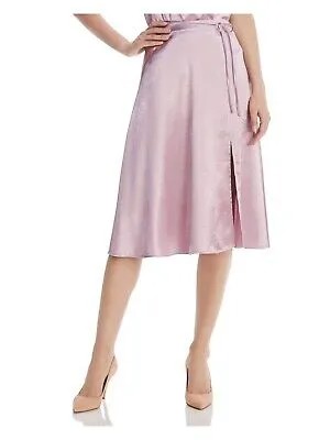 JOIE Женская розовая плиссированная юбка миди с поясом. Размер: 2