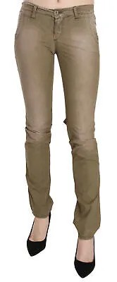 Брюки CNC COSTUME NATIONAL Коричневые брюки узкого кроя с заниженной талией s. W26 $500