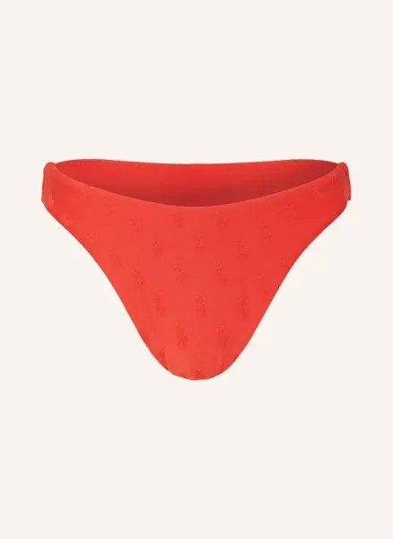 Плавки бикини с высокой талией Polo Ralph Lauren, красный