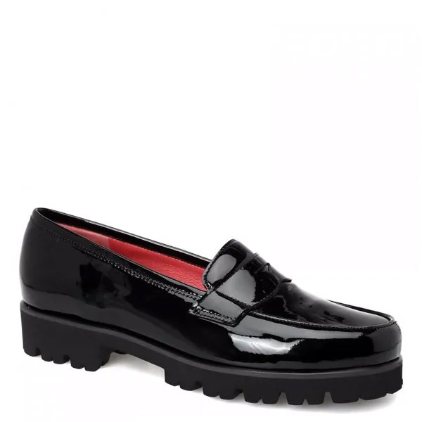 Лоферы женские Pas De Rouge N301 черные 39 EU