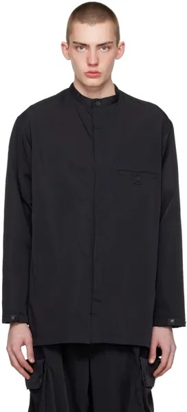 Черная рубашка с воротником-стойкой Y-3