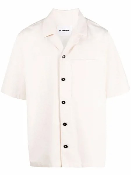 Jil Sander рубашка с короткими рукавами и нагрудным карманом