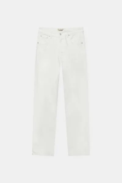 Джинсы Pull & Bear Baggy Fit, экрю