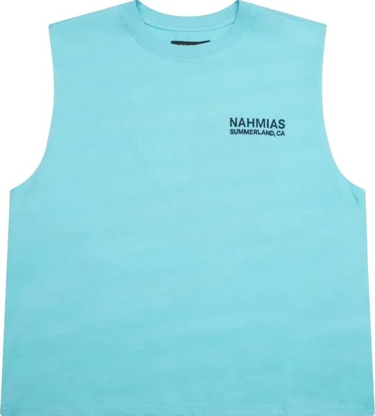 Футболка Nahmias Landscape Muscle  'Faded Marine Blue', синий