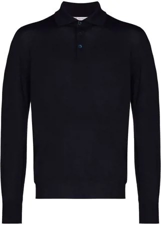 Brunello Cucinelli трикотажная рубашка поло с длинными рукавами