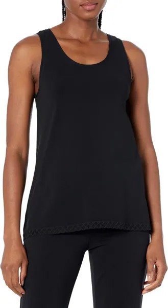 Топ Natori Bliss Cotton Tank, черный