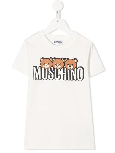 Moschino Kids футболка с принтом Teddy Bear