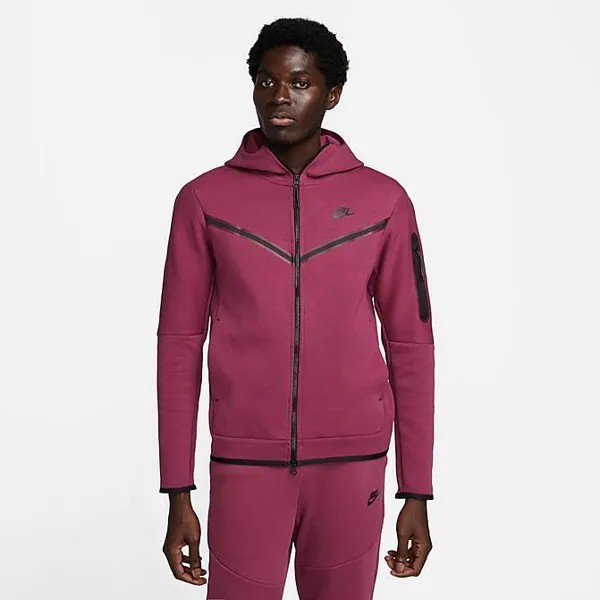 Худи Nike Tech Fleece Windrunner Палисандр Сливовый Фиолетовый Красный CU4489-653 БОЛЬШОЙ