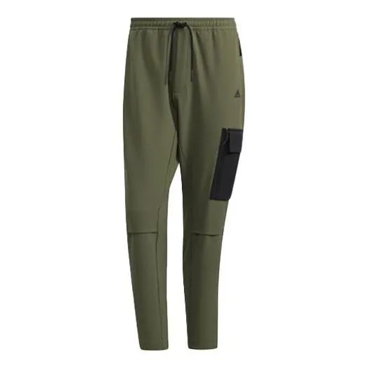 Спортивные штаны Men's adidas Gwall Pants Logo Contrasting Colors Pocket Sports Pants/Trousers/Joggers Green, мультиколор