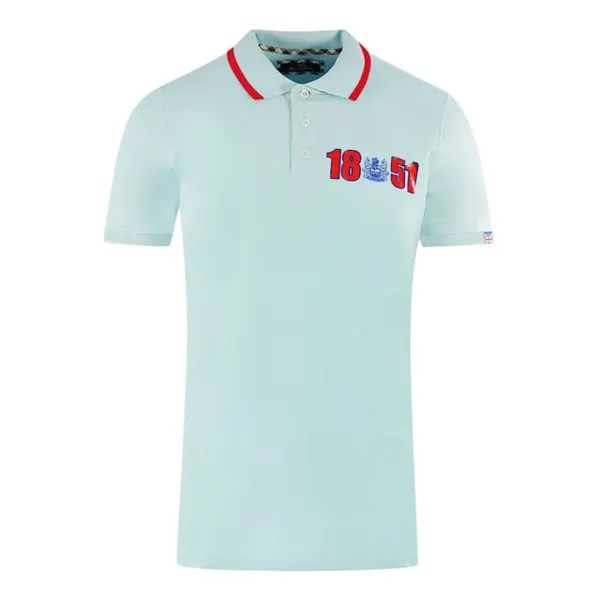 Легкая рубашка-поло London 1851 Aquascutum, синий