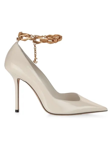 Туфли Diamond Talura 100MM из лакированной кожи Jimmy Choo