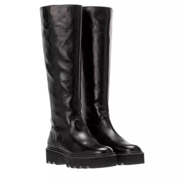 Сапоги fara zip boots leather Nubikk, черный