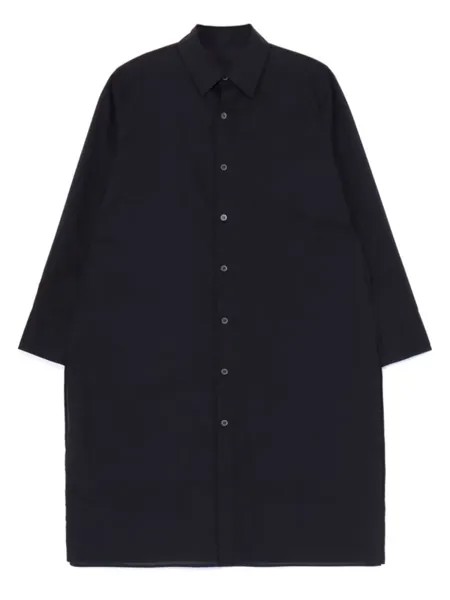 Многослойная хлопковая рубашка Yohji Yamamoto, черный